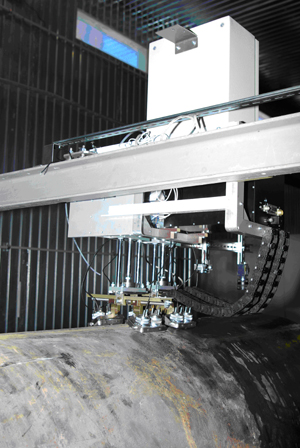 Система автоматизированного ультразвукового контроля продольных сварных швов труб ПШ-10 в процессе работы